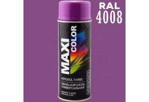 Фарба (емаль) універсальна Maxi Color, 400 мл Аерозоль Сигнальний фіолетовий (RAL 4008)