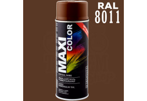 Фарба (емаль) універсальна Maxi Color, 400 мл Аерозоль Горіхово-коричневий (RAL 8011)