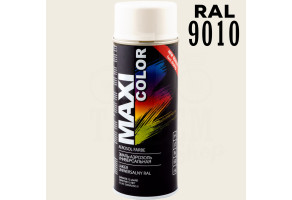 Фарба (емаль) універсальна Maxi Color, 400 мл Аерозоль Білий (RAL 9010)
