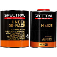 Грунт-наповнювач аспартановий Spectral Under 00-RACE 1:1, 700 мл + 700 мл Комплект Чорний