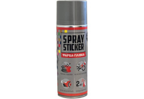 Рідка гума (фарба-плівка) з ефектом металік BeLife Spray Sticker, 400 мл Аерозоль Сріблястий