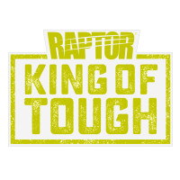 Наклейка на скло та кузов «RAPTOR: King of Tough, 125 x 90 мм Зелений