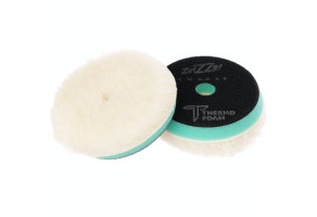Полірувальний круг з ворсом (ротор) ZviZZer Thermo Wool Pad, Ø 90 х 20 х 80 мм Зелений (Жорстка основа)