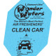 Ароматизатор в пластинці Wonder Wafers, 65 x 50 мм "Чистий автомобіль" (Clean Car)
