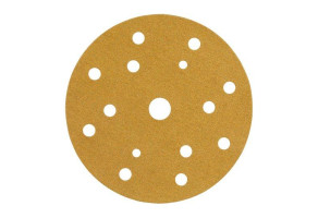 Круг шліфувальний абразивний (15 отворів) 3M Hookit™ 255P+ Gold, Ø 150 мм P80