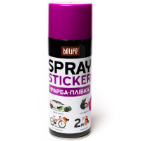 Рідка гума (фарба-плівка) з ефектом хамелеон BeLife Spray Sticker, 400 мл Аерозоль Фіолетове золото