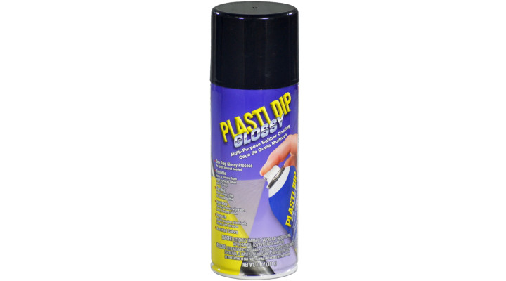 Рідка гума (фарба-плівка) Plasti Dip™ Glossy, 400 мл Аерозоль Чорний Глянець