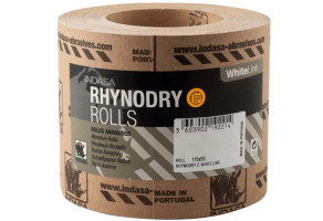 Наждачний папір зносостійкий Indasa Rhynalox White Line, 115 мм x 1 м P40 (у рулоні)