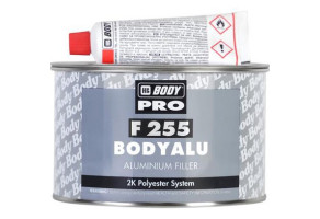 Шпаклівка з алюмінієвим наповнювачем HB BODY F255 BodyAlu, 1 кг