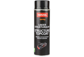 Фарба (емаль) структурна для пластику Novol Spray, 500 мл Аерозоль Чорний