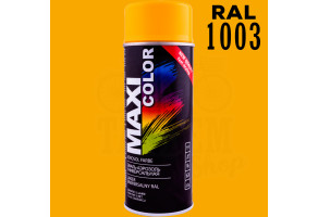 Фарба (емаль) універсальна Maxi Color, 400 мл Аерозоль Сигнально-жовтий (RAL 1003)