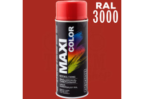 Фарба (емаль) універсальна Maxi Color, 400 мл Аерозоль Червоно-жовтогарячий (RAL 3000)