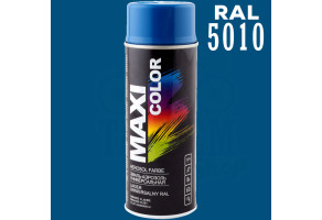 Фарба (емаль) універсальна Maxi Color, 400 мл Аерозоль Горечавково-синій (RAL 5010)