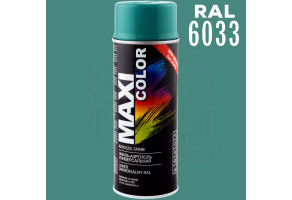 Фарба (емаль) універсальна Maxi Color, 400 мл Аерозоль М'ятно-бірюзовий (RAL 6033)