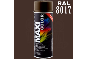 Фарба (емаль) універсальна Maxi Color, 400 мл Аерозоль Шоколадно-коричневий (RAL 8017)