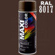 Фарба (емаль) універсальна Maxi Color, 400 мл Аерозоль Шоколадно-коричневий (RAL 8017)