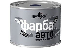 Фарба (емаль) автомобільна NEW TON®, 450 мл Банку Чорна Матова