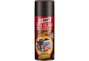 Фарба (емаль) для двигуна термостійка до 600°С HB BODY High Heat, 400 мл Аерозоль Чорний