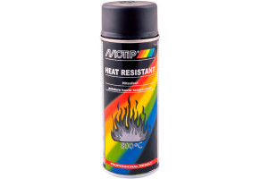Фарба (емаль) термостійка до 800°С Motip Heat Resistant, 400 мл Аерозоль Чорний мат