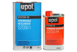 Лак акриловий високопродуктивний U-POL S2091 2:1 HS, 1 л + 500 мл Комплект