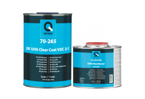 Лак акриловий прозорий Q-Refinish 70-265 2K UHS VOC 2:1, 1 л + 500 мл