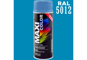 Фарба (емаль) універсальна Maxi Color, 400 мл Аерозоль Блакитний (RAL 5012)