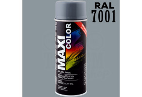 Фарба (емаль) універсальна Maxi Color, 400 мл Аерозоль Сріблясто-сірий (RAL 7001)