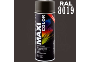 Фарба (емаль) універсальна Maxi Color, 400 мл Аерозоль Сіро-коричневий (RAL 8019)