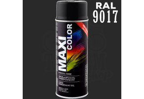 Фарба (емаль) універсальна Maxi Color, 400 мл Аерозоль Транспортний чорний (RAL 9017)