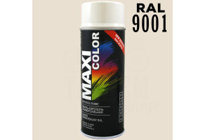 Фарба (емаль) універсальна Maxi Color, 400 мл Аерозоль Кремово-білий (RAL 9001)