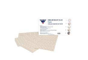 Клей у листах для кріплення емблем Solid Emblem Mount Glue, 100 мм х 200 мм, 5 шт Упаковка