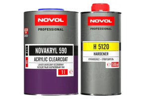 Лак акриловий NOVOL Novakryl 590 2:1 HS, 1 л + 500 мл Комплект