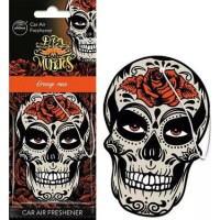 Ароматизатор автомобільний Aroma Car Dia De Los Muertos, Skull Orange Man