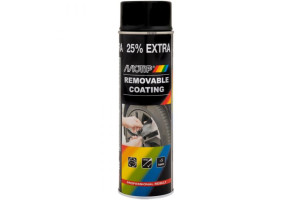 Рідка гума (фарба-плівка) Motip Removable Coating, 500 мл Аерозоль Чорний Мат