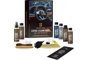 Комплект для реставрації шкіри керма Leather Expert Steering Wheel Restoration Kit, Чорний