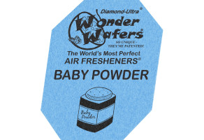 Ароматизатор в пластинці Wonder Wafers, 65 x 50 мм "Дитяча присипка" (Baby Powder)