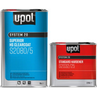 Лак акриловий суперпрозорий U-POL S2080 2:1 HS, 5 л + 2,5 л Комплект