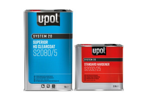 Лак акриловий суперпрозорий U-POL S2080 2:1 HS, 5 л + 2,5 л Комплект