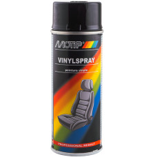 Фарба для шкіри та вінілу Motip Vinylspray, 400 мл Аерозоль Чорний глянець