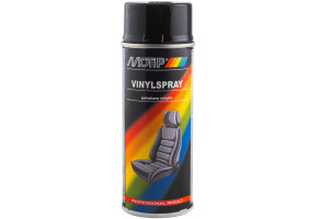 Фарба для шкіри та вінілу Motip Vinylspray, 400 мл Аерозоль Чорний глянець