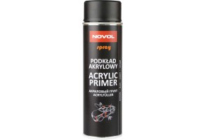 Грунт-наповнювач акриловий Novol Spray, 500 мл Аерозоль Чорний