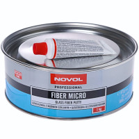 Шпаклівка з дрібним скловолокном Novol Fiber Micro, 1 кг