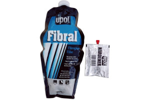 Шпаклівка армуюча зі скловолокном U-POL Fibral, 880 мл