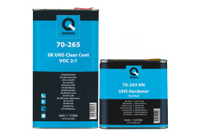 Лак акриловий прозорий Q-Refinish 70-265 2K UHS VOC 2:1, 5 л + 2,5 л Комплект