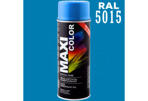 Фарба (емаль) універсальна Maxi Color, 400 мл Аерозоль Небесно-синій (RAL 5015)
