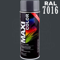 Фарба (емаль) універсальна Maxi Color, 400 мл Аерозоль Антрацитово-сірий (RAL 7016)