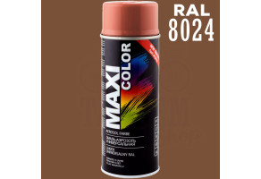 Фарба (емаль) універсальна Maxi Color, 400 мл Аерозоль Бежево-коричневий (RAL 8024)