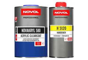 Лак акриловий NOVOL Novakryl 580 2:1, 1 л + 500 мл