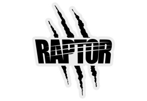 Наклейка на скло та кузов «RAPTOR Claws», 95 x 78 мм Чорний