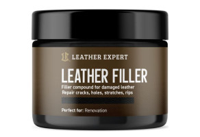 Шпаклівка-наповнювач для шкіри Leather Expert Leather Filler Black, 25 мл Чорний